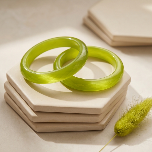 Olive Dew Original Belgian Crystal Bangles (Set of 2) – 12mm