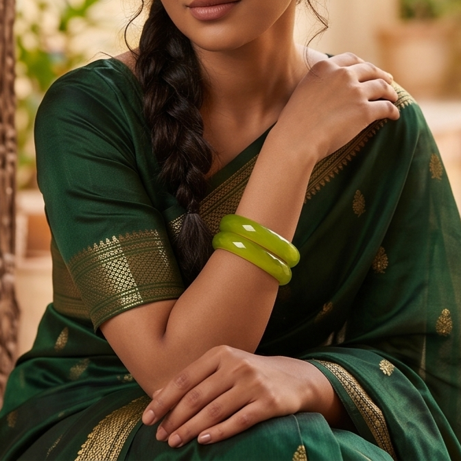 Olive Dew Original Belgian Crystal Bangles (Set of 2) – 12mm