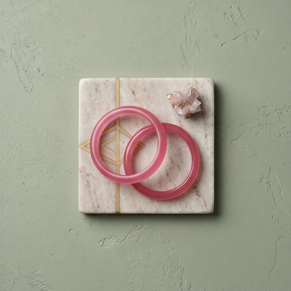 Roseé Blush Original Belgian Crystal Bangles (Set of 2) – 12mm
